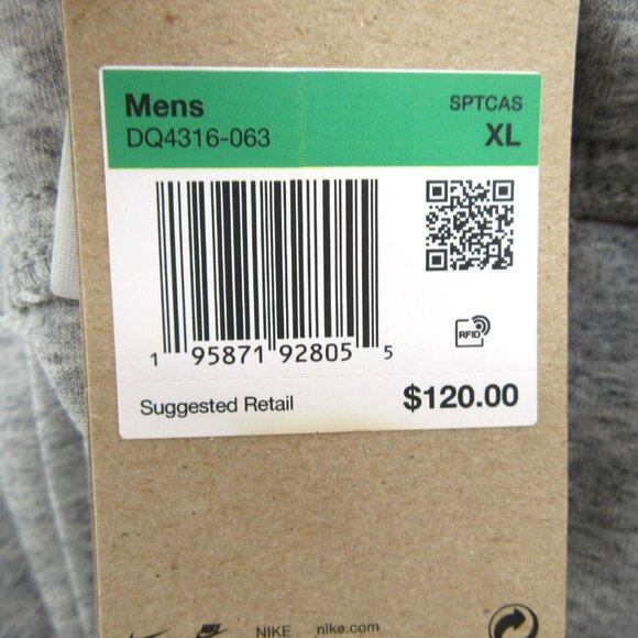 Nike Sportswear Tech Fleece Jogger Pants Mens Size XL Grey NEW - Picture 11 of 12